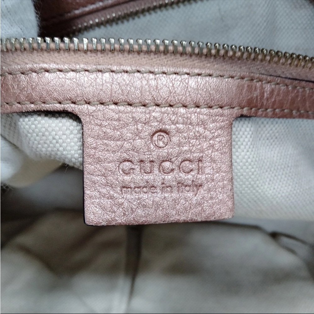 Gucci Beige and Pink Shoulder Bag - Picture 5 of 7